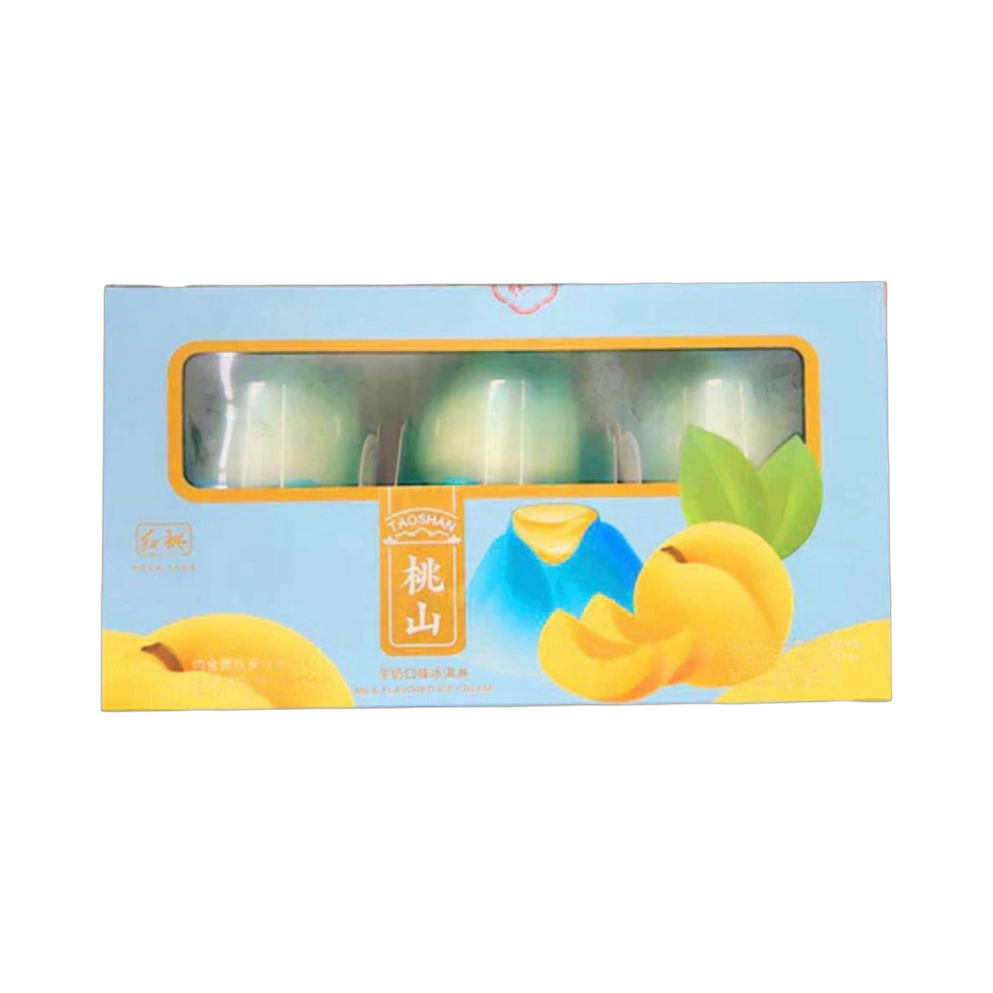 Peach Mountain Mochi Ice Cream - Viral Ice Cream