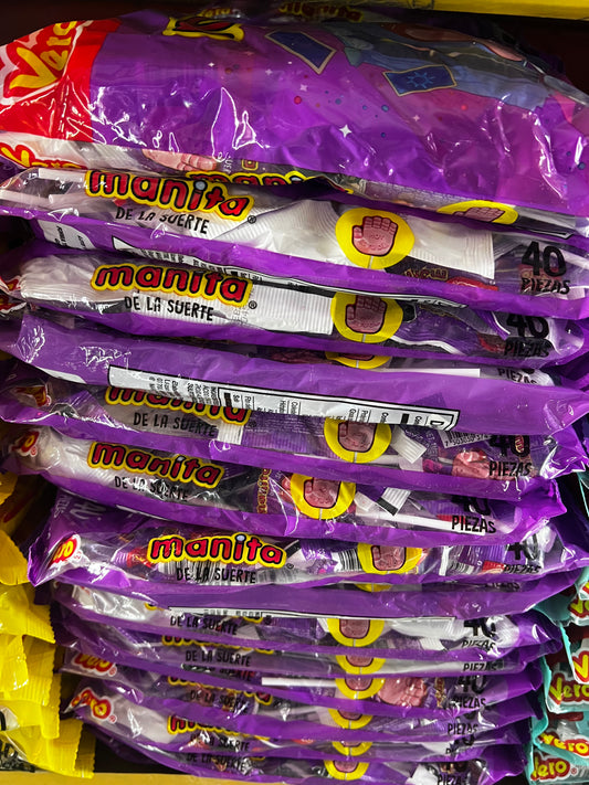 Manita De La Suerte Paleta 48pc