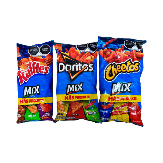 3pc Ruffles, Doritos & Cheetos Mix