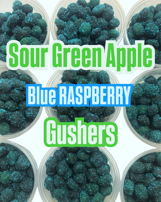 Sour Green Apple Blue Raspberry Gushers 8oz